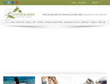 Tablet Screenshot of cottonandolive.com